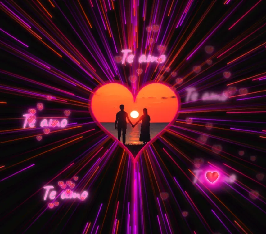 Vista previa del código 💕✨Corazon de rayos de luz✨💕