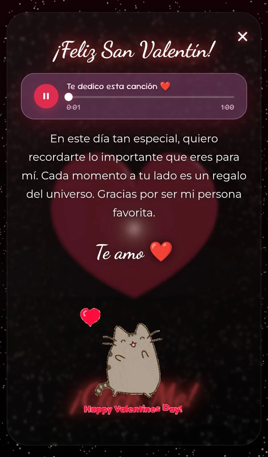 Vista previa del código Para mi San Valentín💗