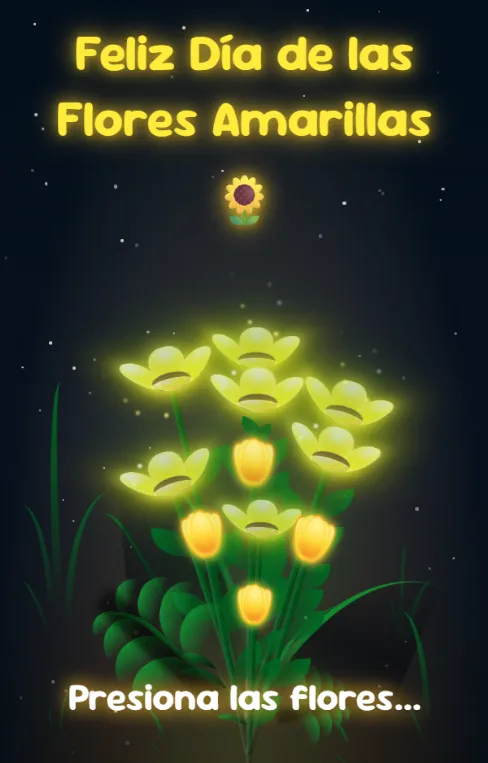 Vista previa del código 🌻Feliz día de las Flores Amarillas🌻
